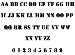 Alphabet Letters and Number Style 2