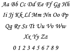 Alphabet Letters and Numbers Style 3